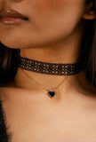 Amy Lace Choker - Little Black Pistol