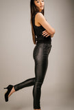 Brigitte Leather Look Trousers - Little Black Pistol
