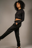 Diane Cropped Hoodie & Jogger Set