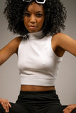 Elsa High Neck Cropped Top - Little Black Pistol