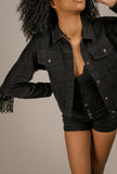 Emmeline Tassel Denim Jacket - Little Black Pistol