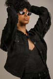Emmeline Tassel Denim Jacket - Little Black Pistol