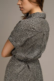 Florence Leaf Printed Shirt Dress - Little Black Pistol