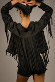 Grace Faux Suede Tassel Jacket - Little Black Pistol
