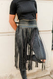 Gwen Faux Leather Tassel Belt - Little Black Pistol
