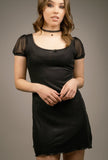 Hedy Meshed Mini Dress - Little Black Pistol