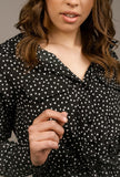Jocelyn Heart Detail Shirt Dress - Little Black Pistol