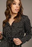Jocelyn Heart Detail Shirt Dress - Little Black Pistol