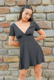 Katie Shirred Dress - Little Black Pistol