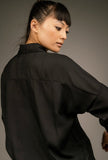 Martha Oversized Chiffon Shirt - Little Black Pistol