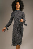 Nadia Printed Tie Midaxi Dress