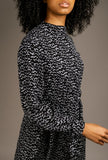 Nadia Printed Tie Midaxi Dress - Little Black Pistol