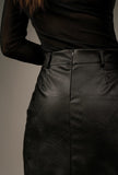 Norma Jean Faux Leather Skirt - Little Black Pistol