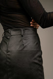 Norma Jean Faux Leather Skirt - Little Black Pistol