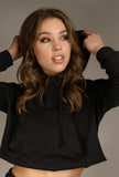 Serena Lightweight Cropped Hoodie - Little Black Pistol