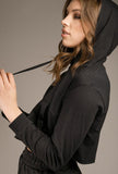 Serena Lightweight Cropped Hoodie - Little Black Pistol