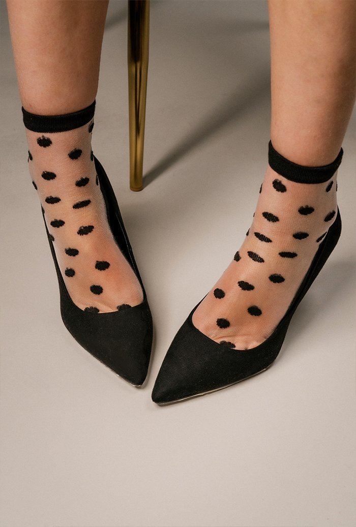 Spotty Mesh Socks