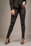 Suzi Acid Washed Ripped Skinny Jeans - Little Black Pistol