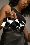 Zaha Clutch Silver - Little Black Pistol
